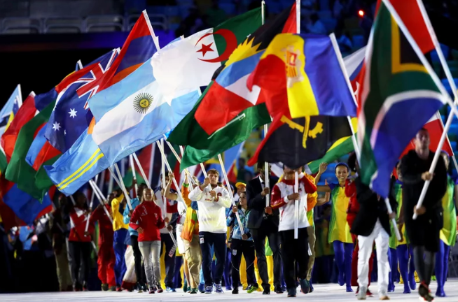 Flags and Cheers from Around the World