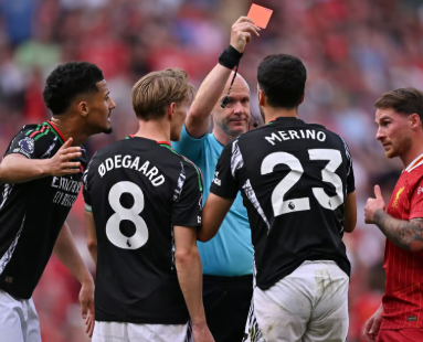 Merino Sent Off