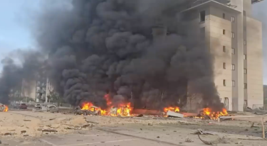 Civilian Infrastructure at Risk.israeli iranian fire