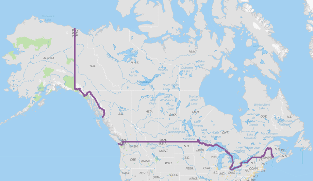 Long History of the US-Canada Border